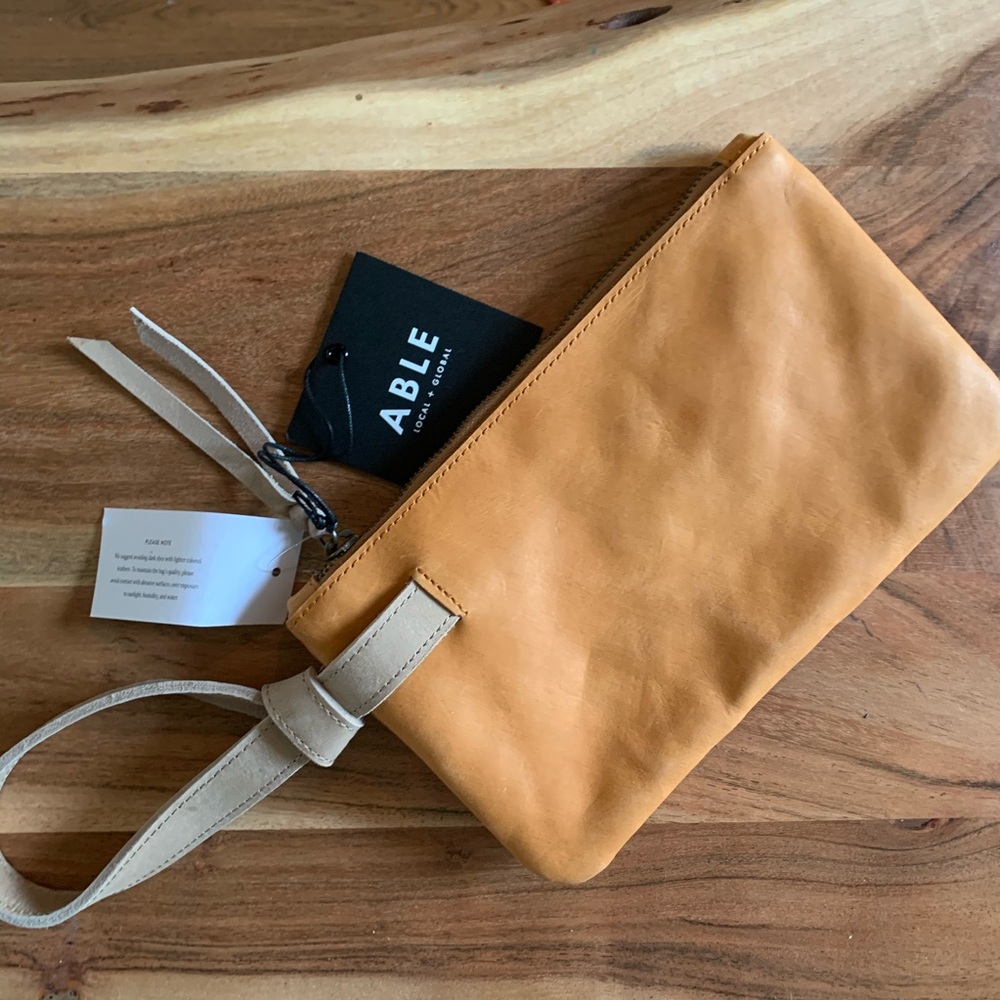Leather Wristlet